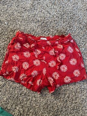Madewell Rust Floral Daisy Print Women’s Shorts